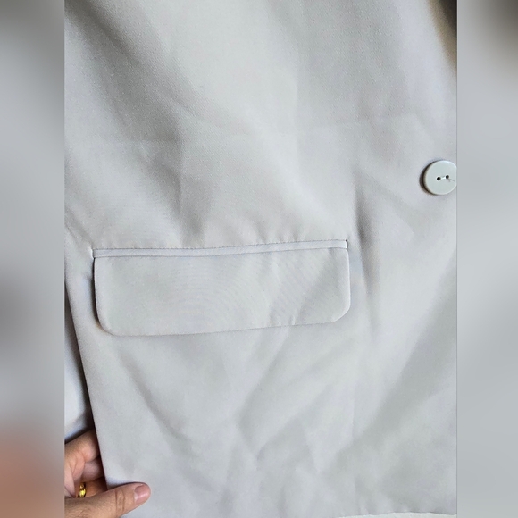 NWT RDI Gray Lightweight Shirt Jacket with Notched Lapel - Picture 6 of 10